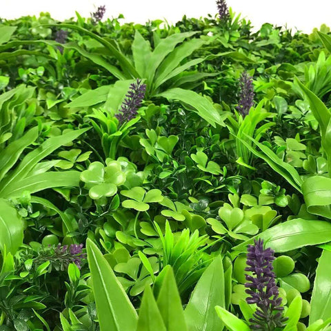 Lavender Artificial Vertical Garden / Fake Green Wall 1m x 1m UV Resistant UV Resistant - Designer Vertical Gardens artificial garden wall plants artificial green wall australia