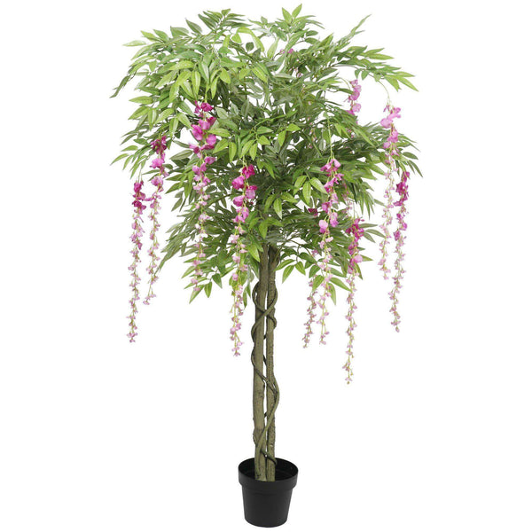 Pink Flowering Artificial Wisteria 180cm - Designer Vertical Gardens artificial vertical garden melbourne artificial vertical garden plants