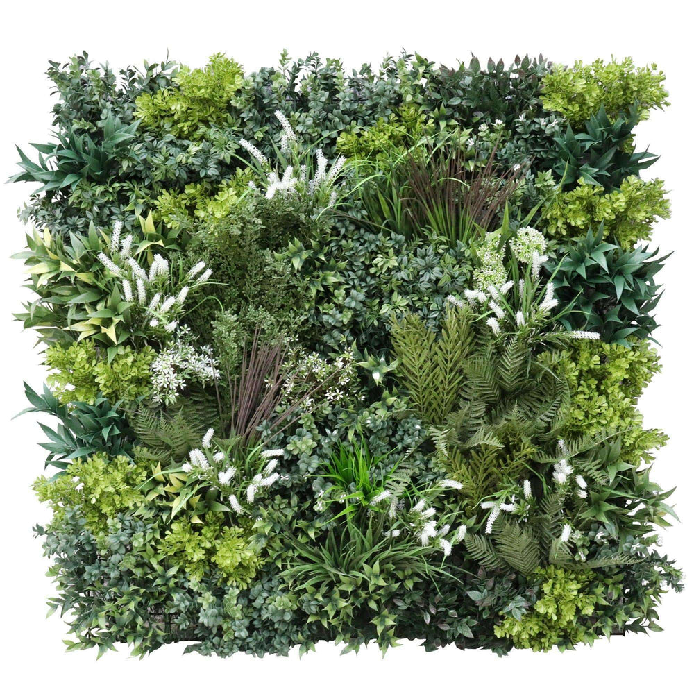 Platinum Garden of Eden Artificial Vertical Garden / Fake Green Wall 1m x 1m UV Resistant - Designer Vertical Gardens artificial garden wall plants artificial green wall australia