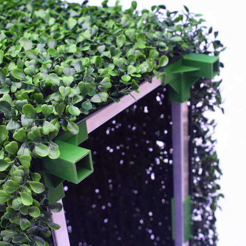 Portable Artificial Boxwood Hedge UV Resistant 25cm High 100cm Long - Designer Vertical Gardens artificial green wall sydney artificial hedge fence panels