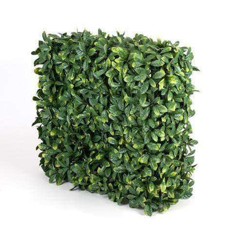 Portable Lemon Leaf Artificial Hedge - UV stabilised (75cm x 75cm) - Designer Vertical Gardens artificial garden wall plants artificial green wall australia