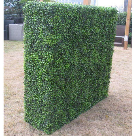 Portable Mixed English Artificial Boxwood Hedge UV Resistant 1.5m x 1.5m - Designer Vertical Gardens artificial garden wall plants artificial green wall australia