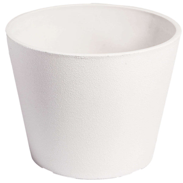 Rendered White Planter Pot 25cm - Designer Vertical Gardens Pots