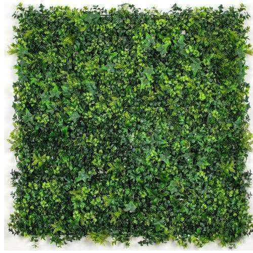 Sample - Mixed Artificial Ivy Vertical Garden Panel (25cm x 25cm) - Designer Vertical Gardens artificial garden wall plants artificial green wall australia
